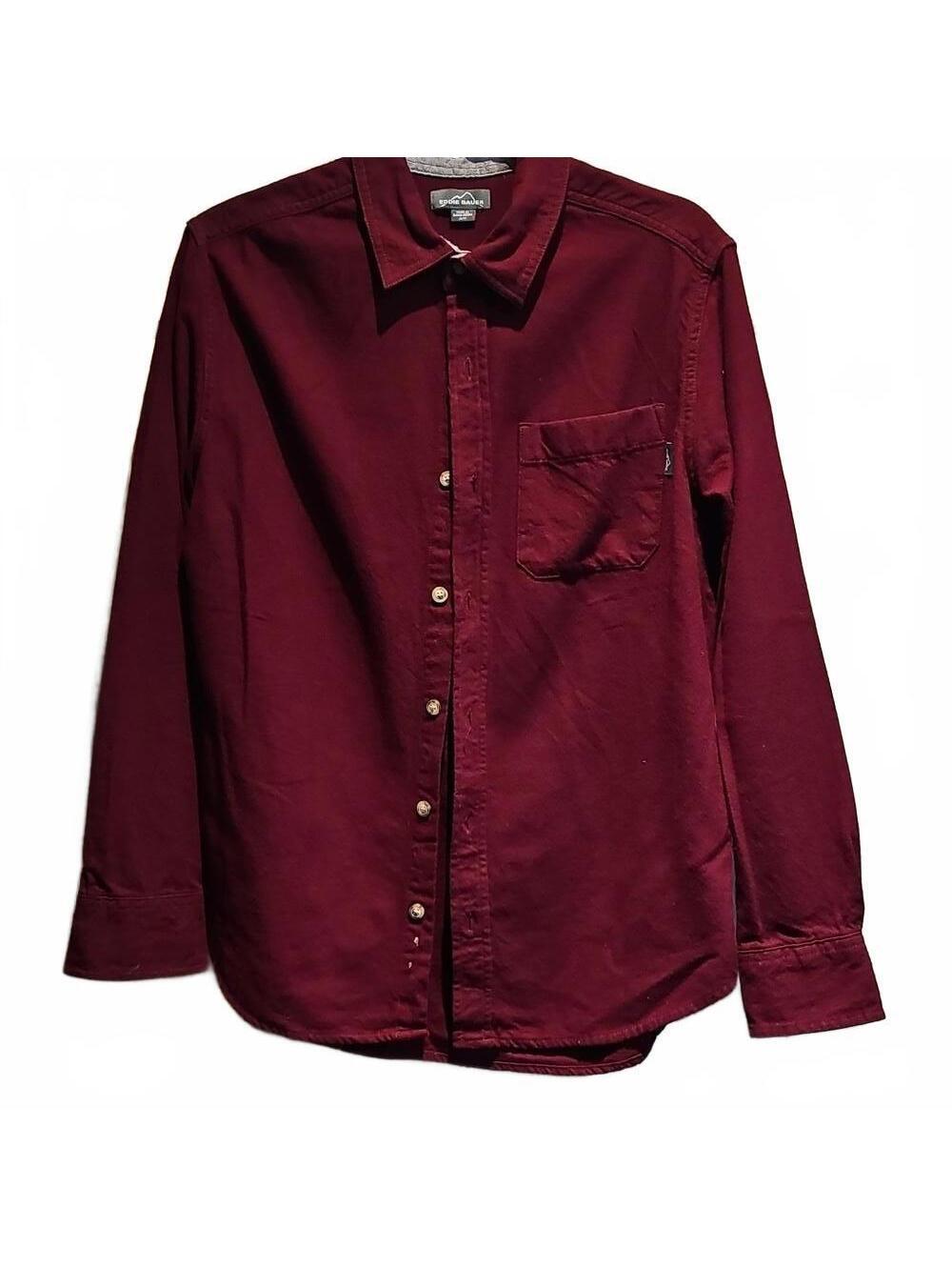 Eddie Bauer Heavy Cotton Button Down Long Sleeve Size M